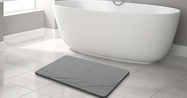 Stone bath mat